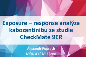 Exposure - response analýza kabozantinibu ze studie CheckMate 9ER