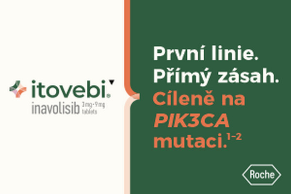 Itovebi® (inavolisib) – cílený zásah na PIK3CA mutaci už v 1. linii HR+/HER2– mBC